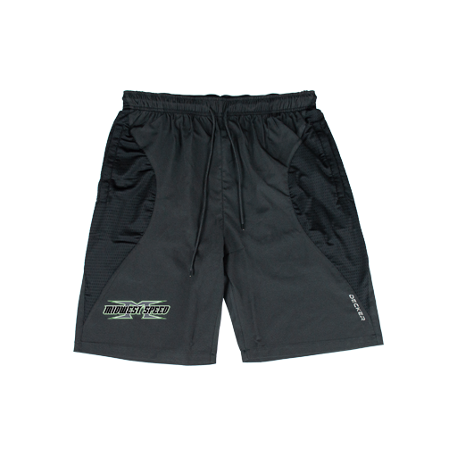 [CUS-DFW-SHOR-PER-CRV-BLK-YXXS-LOGO1] Decker Shorts (Curve Shorts) (Logo 1, Youth XXS, Black)