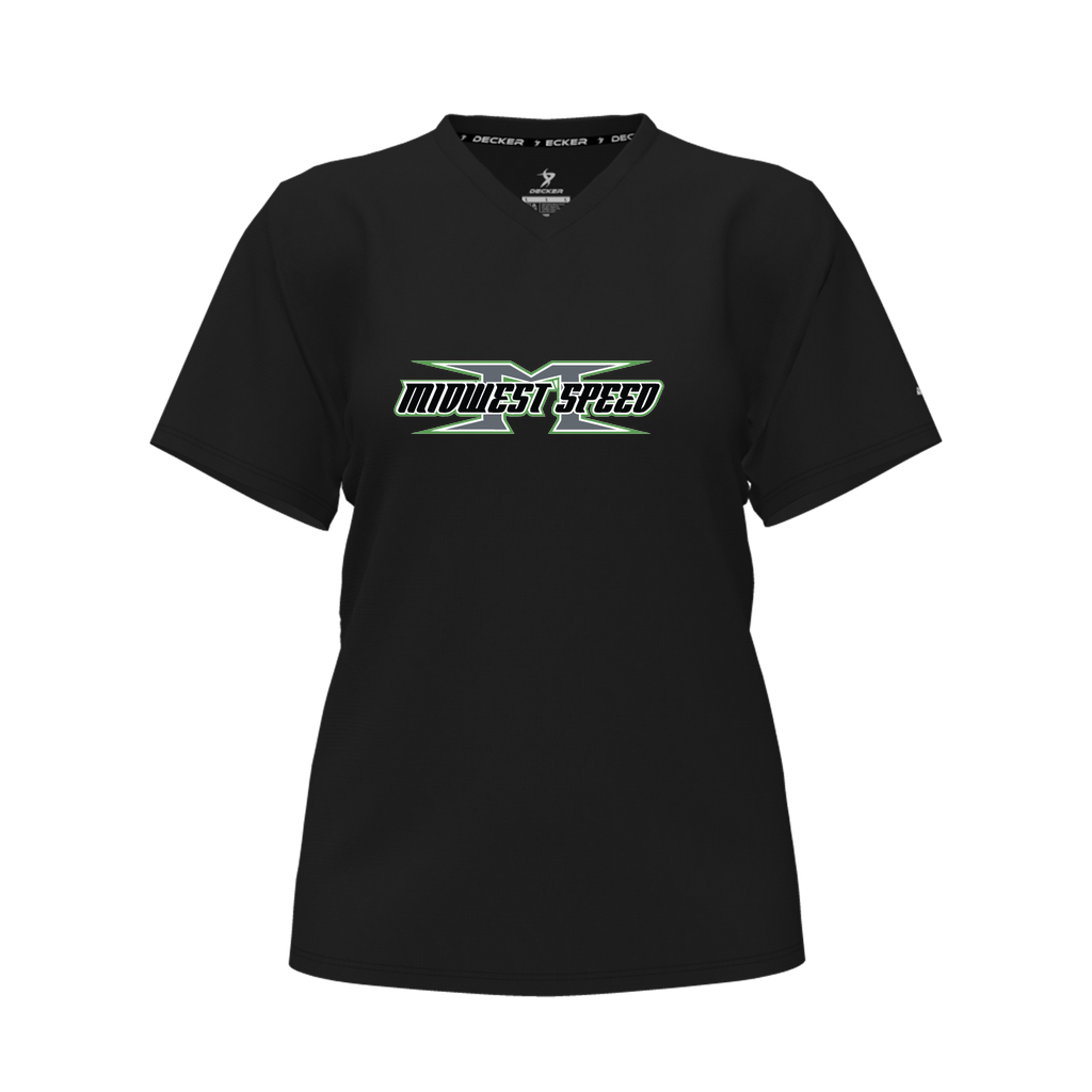 [CUS-DFW-TEES-PER-CNK-LSL-BLK-A5XL-LOGO1] Decker Performance T-Shirt (Crew Neck, Long Sleeve, Black, Adult 5XL, Logo 1)