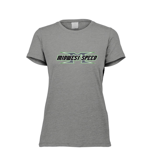 [FTSCUBGY-FAXS-LOGO1] Decker Women's Tri-Blend T-Shirt - Short Sleeve (Female Adult XS, Gray)