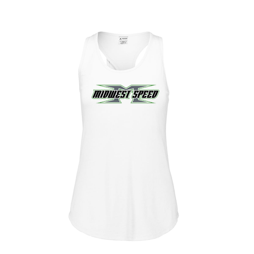 [3078.005.S-LOGO1] Ladies Tri Blend Tank Top (Female Adult S, White)
