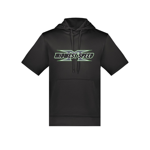 [6871.080.S-LOGO1] Men's Dri Fit Short Sleeve Hoodie (Adult S, Black)
