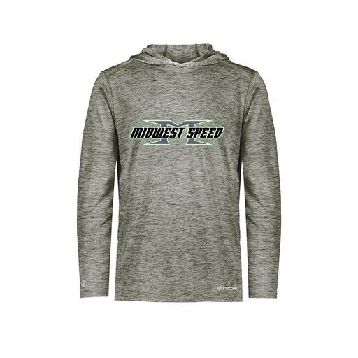 [FOLHCGGY-YS-LOGO1] Decker Youth Charge Hoodie (Youth S, Gray)