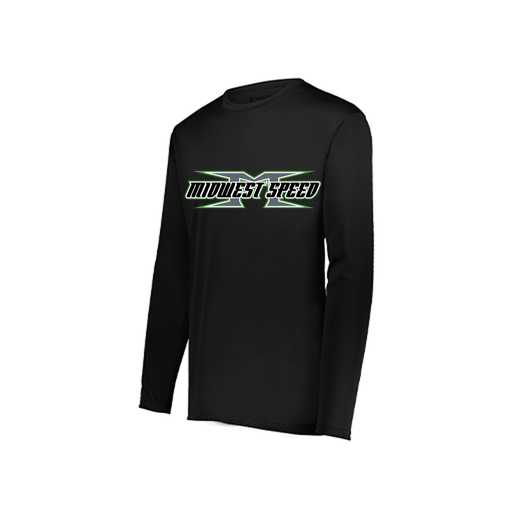 [222822.080.XS-LOGO1] Men's LS Smooth Sport Shirt (Adult XS, Black)