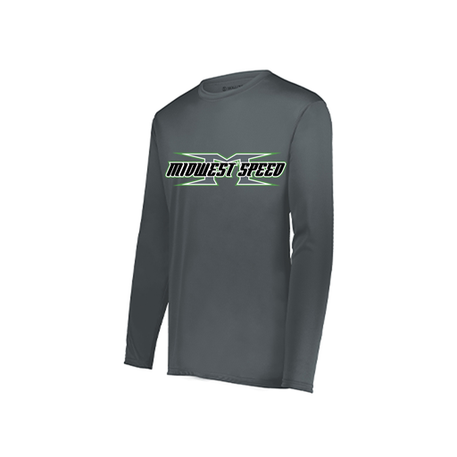 [222822.059.XS-LOGO1] Men's LS Smooth Sport Shirt (Adult XS, Gray)