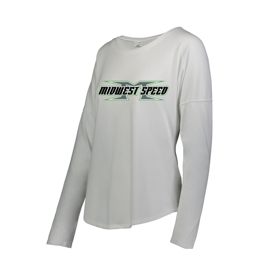 [FTLCUBWH-FAS-LOGO1] Decker Women's Tri-Blend T-Shirt - Long Sleeve (Female Adult S, White)