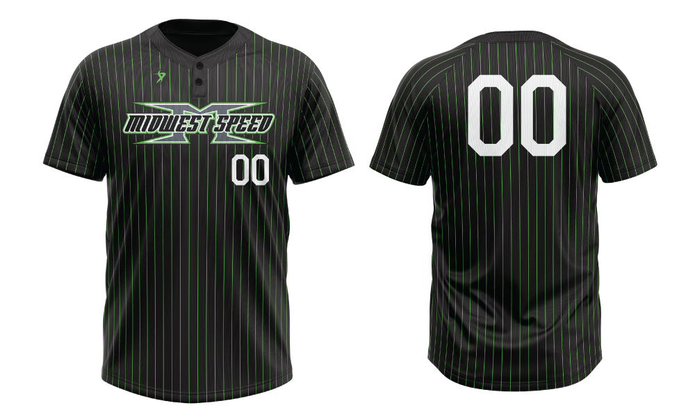Midwest Speed - Black Pinstripe Jersey