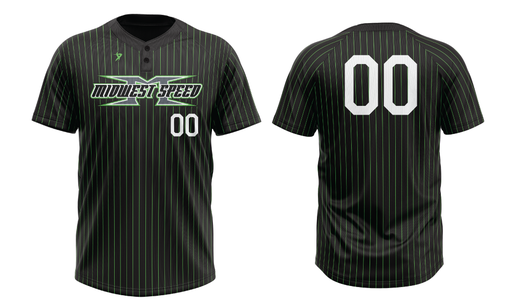 Midwest Speed - Black Pinstripe Jersey